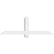 Ekena Millwork Eugene Architectural Grade PVC Gable Bracket, 60"W x 20"H x 4"D x 4"F, 8/12 Pitch GBP060X20X0404EUG00 - alternate 2